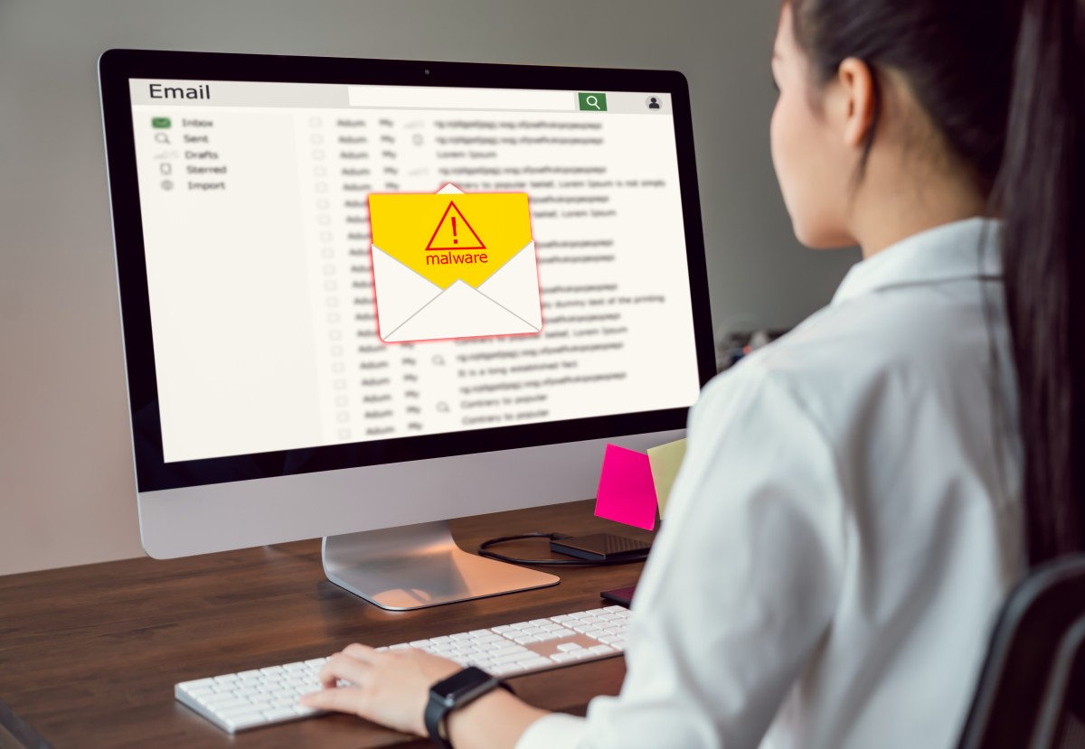 healthcare provider checking email and getting malware 332421232