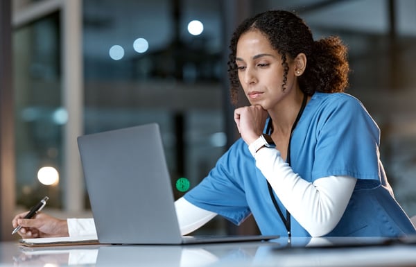 dental office staff using cloud technology for accessible data sharing