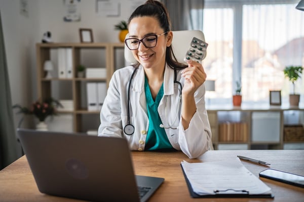 healthcare provider recording a patient education video
