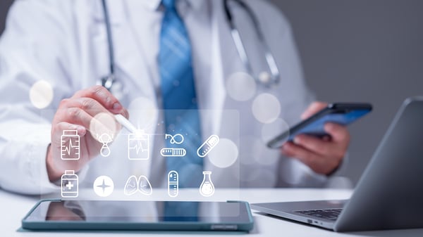 predictive practice analytics chart for healthcare rcm